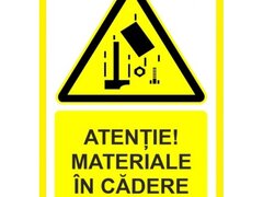 Placuta atentie materiale in cadere